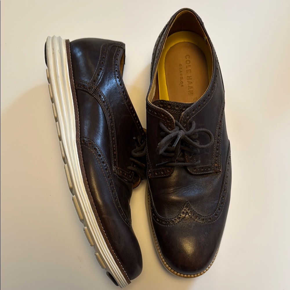Cole Haan Men's Original Grand Remastered Wing Tip Brown Men’s 12M